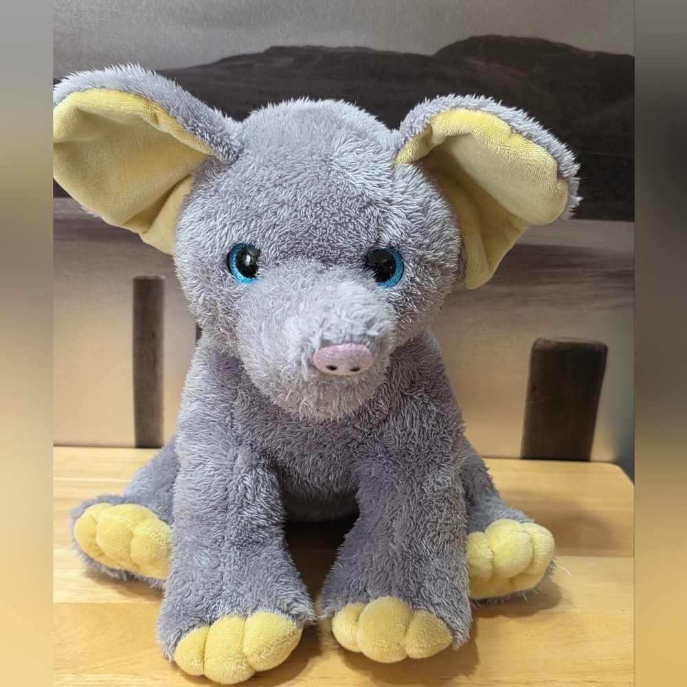 The Bear Factory Gray Elephant Soft  Plush Stuffed Animal Toy